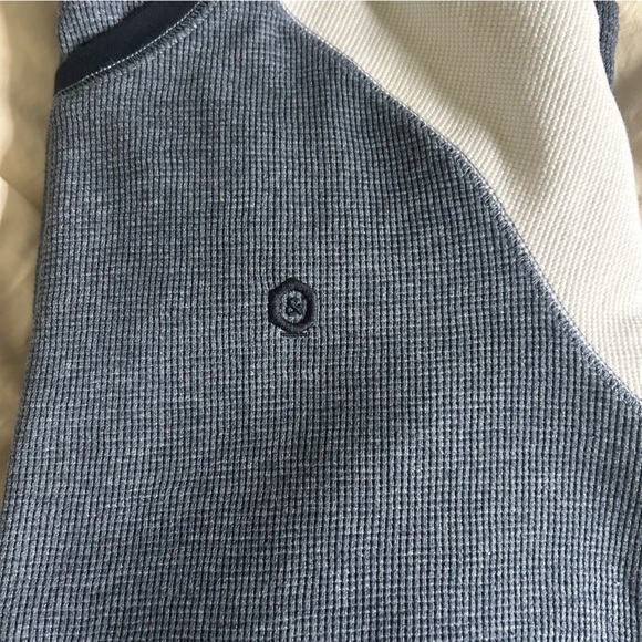 Jack & Jones Mens Navy and White Medium Textured Long-Sleeve Shirt - Picture 7 of 7